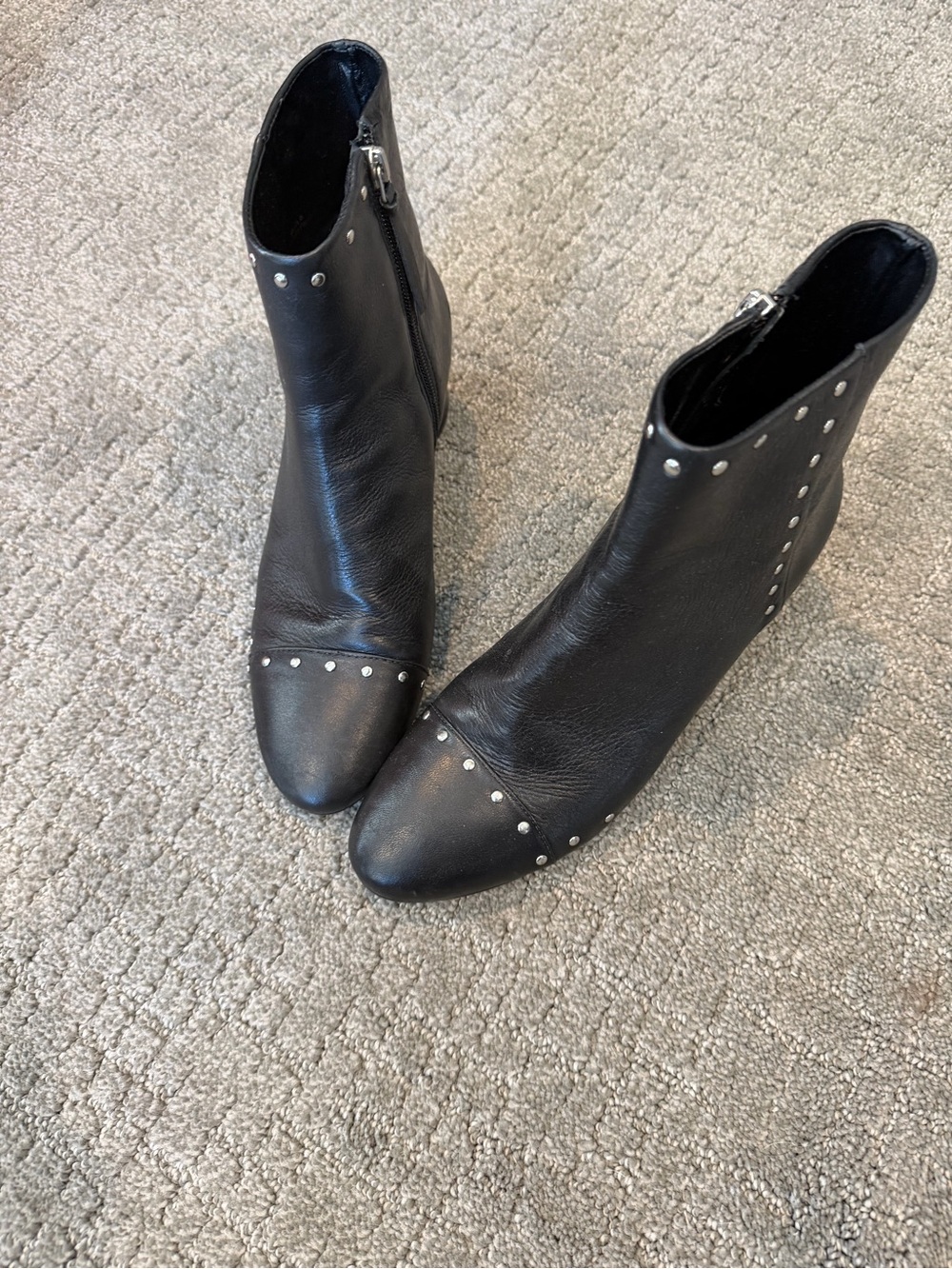 Rebecca Minkoff Isley Stud Leather Boot sz 9.5 - Picture 2 of 9